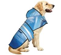 Cruise Ships And Whales Waterproof Dog Raincoat And Rain Jacket For Small Medium Large Dogs With Reflective Stripes And Adjustable Belly Strap