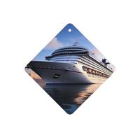 Cruise Ships Car Air Fresheners Cards Set of 4 Pieces, Long-Lasting Auto Aromatherapy Tablets Gifts Car Rearview Mirror Pendant Hanging Scented Cards for Wardrobe Bathroom