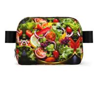 Cruise Ships Fanny Pack Crossbody Waist Bag Pack Waterproof Mini Belt Bag Bum Hip Bag for Men Women, Colorful Various Salad, One Size