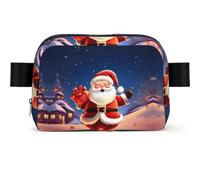 Cruise Ships Fanny Pack Crossbody Waist Bag Pack Waterproof Mini Belt Bag Bum Hip Bag for Men Women, Christmas Santa Claus, One Size