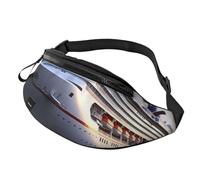 Cruise Ships Fanny Pack for Women Men Fashion Waist Packs with Adjustable Strap Waterproof Everywhere Crossbody Bag Casual Belt Bag for Workout Running Travel Purse