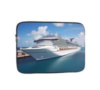 Cruise Ships Laptop Sleeve for Women Men, 15 Inch Waterproof Laptop Bag Lightweight Notebook Computer Cover Bag