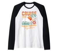 Cruise Squad 2026 Making Memories Together Floral Vintage Raglan Baseball Tee