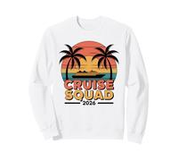 CRUISE SQUAD 2026 Ship Sunset Palm Trees Vacation Sweatshirt