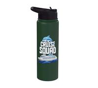 Cruise Squad Brick Builder Building Block Dolphin Boating Stainless Steel Insulated Water Bottle