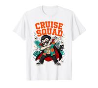 Cruise Squad Dabbing Vampire Halloween Cruise Value Graphic T-Shirt, Men, White, M