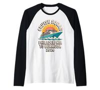 Cruise Squad Philadelphia to Bermuda 2026 Vintage Travel Raglan Baseball Tee