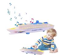 Cruise Toy - Colorful Liner Cruise, Electric Toy with Flashing LED Light and Sound | Fun Nautical Decorations Kids Toys, Friends Travel Adventure Set