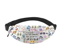 Cruise Trip Gift The One Where They Go On A Cruise Zipper Crossbody Waist Pack Cruise Travel Lover Gift (On A Cruise WB EU)
