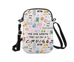 Cruise Trip Gift The One Where They Go On A Cruise Zipper Pouch Makeup Bag (On Cruise Cr EU)