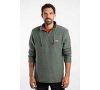 Cruiser 1/4 Zip Macaroni Sweatshirt Weird Fish Dark Olive 5XL
