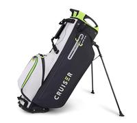 Cruiser CR-Hybrid Golf Stand & Trolley Bag - 10” 5-Way Divider Top - Unique Design Fits Easily on Golf Cart - Lightweight, 5 Pockets, Padded Shoulder Straps & Hip Rest - 3 Way Top Grab Handle