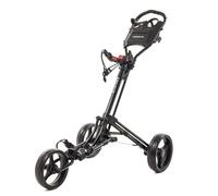 CRUISER GOLF (CR-6 Deluxe) Three Wheel Trolley - One Button, Easy Fold (Black)