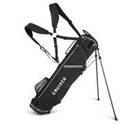 Cruiser Golf CR-Lite 7" Golf Stand Bag | Lightweight, Slim Standbag with Padded Double Shoulder Straps | 4-Way Divider | 3 Pockets, Grab Handle, Rain Hood