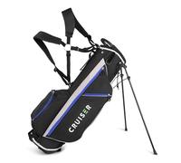 CRUISER GOLF SB2 Golf Stand Bag - Super Lightweight Carry Bag - Only 1.8kg - Padded Double Shoulder Strap - Large Accessory Pockets - Spacious 4 Way Divider Top
