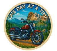 Cruiser Motorcycle Black Hills One Day at A Time Medallion Serenity Prayer Coin