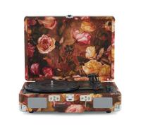 Crosley Cruiser Plus Portable Turntable - Bluetooth Record Player, 3-Speed Suitcase Vinyl Player, Home Turntables for Vinyl Records, Built in Stereo Speakers & Bluetooth Receiver, AUX Input, Floral