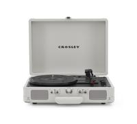 Crosley Portable Turntable Cruiser Plus – Bluetooth, 3-Speed, Built-in Speakers – White Sand