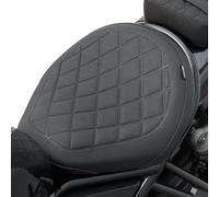 Cruiser Replacement Seats for Rebel CMX CM 1100 CMX1100 CM1100 2021 2022 2023 Front Driver Cushion Saddle Pad Rear Passenger Seat Covers, Rebel1100 Soft Leather Seat Cushions (Front-Black)