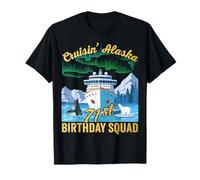 Cruisin' Alaska 71st Birthday Squad Matching Fun Cruise Trip T-Shirt