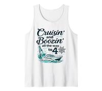 Cruisin' and Boozin' All the Way to 40 Ocean Boat Party Tank Top