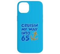 Cruisin' My Way Into 65 Anchor 65th Birthday Cruise Case for iPhone 14 Plus