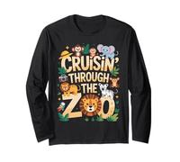Cruisin Through Zoo Squad Zoo Trip Zoo Keeper Wildlife Zoo Long Sleeve T-Shirt