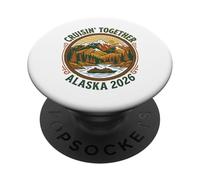 Cruisin Together Alaska 2026 Cruise Ship Family Vacation PopSockets Adhesive PopGrip