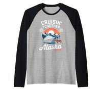 Cruisin Together Alaska 2026 Retro Adventure Cruise Travel Raglan Baseball Tee