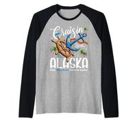 Cruisin Together Alaska Cruise Vacation Ship Anchor Raglan Baseball Tee