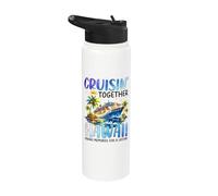 Cruisin Together Hawaii Cruise Ship Dolphin Vacation Stainless Steel Insulated Water Bottle