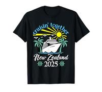 Cruisin Together New Zealand Funny Couples Cruise 2025 T-Shirt