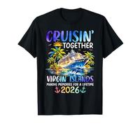 Cruisin Together Virgin Islands 2026 Ship Dolphin Vacation T-Shirt