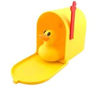 Cruising Duck Mini Mailbox Door Magnet, Funny Yellow Duck Mailbox Decor With The Movable Flag, Mailboxs Door Magnet, For Doors, Refrigerator And Metal Surfaces
