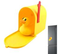 Cruising Duck Mini Mailbox Door Magnet, Funny Yellow Duck Mailbox Decoration With Removable Flag, Ducks Mail Magnet, Yellow Ducks Mailboxes Decoration, Funny Home And Office Decorations