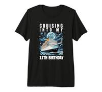 Cruising Into My 11th Birthday Cruise Party Vacation Premium T-Shirt