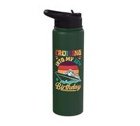 Cruising Into My 12th Birthday Cruise Ship Vacation Trip Stainless Steel Insulated Water Bottle