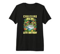 Cruising Into My 15th Birthday Cruise Party Vacation Premium T-Shirt
