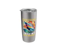 Cruising Into My 19th Birthday Cruise Party Vacation Stainless Steel Insulated Tumbler
