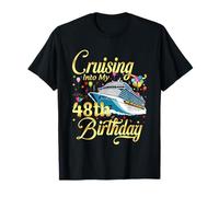 Cruising Into My 48th Birthday Cruise 48 Years Old Gifts T-Shirt