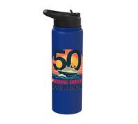Cruising Into My 50th Birthday Sunset Stainless Steel Insulated Water Bottle