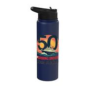 Cruising Into My 50th Birthday Sunset Stainless Steel Insulated Water Bottle