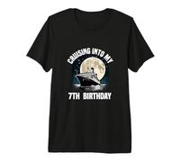 Cruising Into My 7th Birthday Cruise Party Vacation Premium T-Shirt