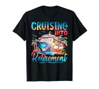 Cruising Into Retirement Cruise Squad Summer Cruise Vacation T-Shirt