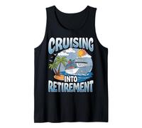 Cruising into Retirement Cruise Vacation Party Cruiser Gifts Tank Top