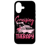 Cruising Is My Therapy Pink Flamingo Cruise Ship Cruising Case for iPhone 17