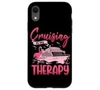Cruising Is My Therapy Pink Flamingo Cruise Ship Cruising Case for iPhone XR