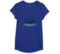 Cruising is My Therapy Vacation Lover Ocean Getaway Quote T-Shirt, Girls, Royal Blue, XS