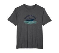 Cruising is My Therapy Vacation Lover Ocean Getaway Quote T-Shirt, Men's Big and Tall, Dark Heather Grey, 3X Tall