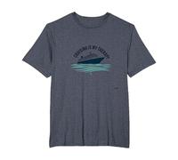 Cruising is My Therapy Vacation Lover Ocean Getaway Quote T-Shirt, Men's Big and Tall, Heather Blue, 2X Tall